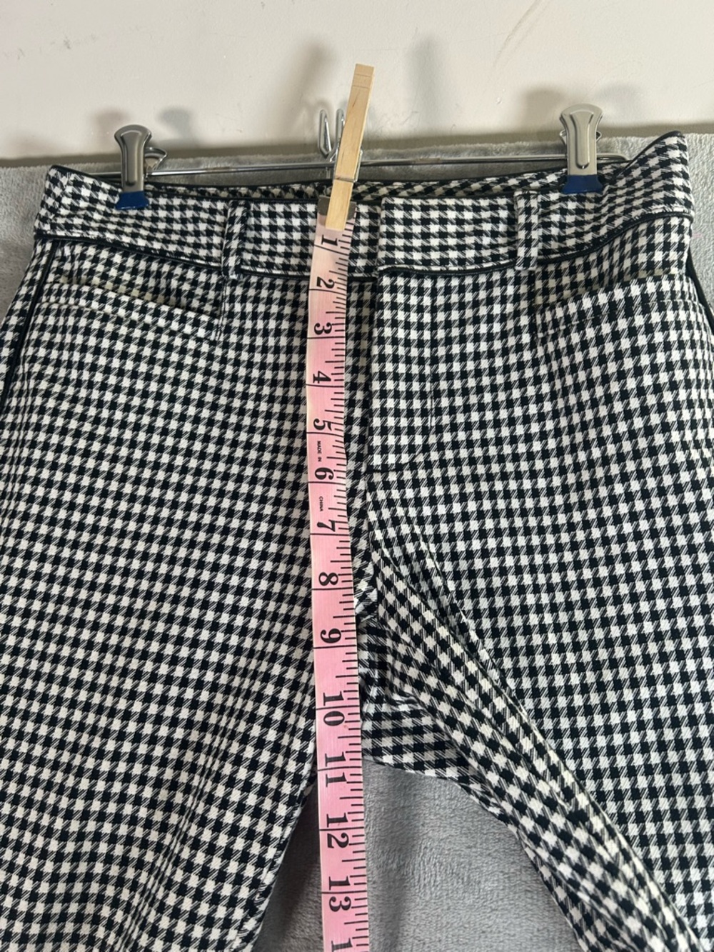 Banana Republic Black & White Houndstooth Straight-Leg Pants - Picture 8 of 11